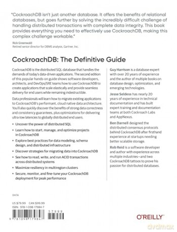Cockroachdb: The Definitive Guide: Distributed Data at Scale - Guy Harrison [KSIĄŻKA]
