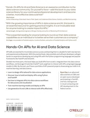 Hands-On APIs for AI and Data Science: Python Development with Fastapi - Ryan Day [KSIĄŻKA]