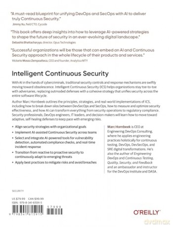 Intelligent Continuous Security: Ai-Enabled Transformation for Seamless Protection - Marc Hornbeek [KSIĄŻKA]