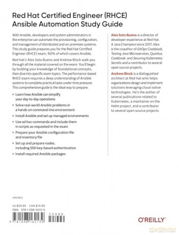 Red Hat Certified Engineer (Rhce) Ansible Automation Study Guide: In-Depth Guidance and Practice - Alex Soto Bueno [KSIĄŻKA]
