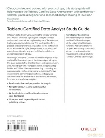 Tableau Certified Data Analyst Study Guide: Learn the Core Concepts and Techniques Necessary to Ace the Exam - Christopher Gardner [KSIĄŻKA]