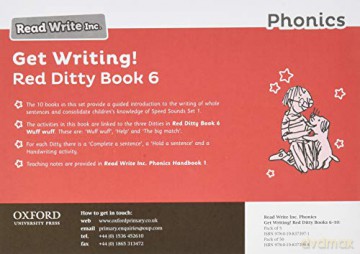 Read Write Inc. Phonics: Get Writing! Red Ditty Book 6 Pack of 10 - Ruth Miskin [KSIĄŻKA]
