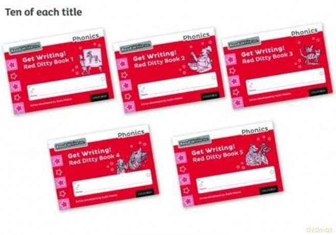 Read Write Inc. Phonics: Get Writing! Red Ditty Books 1-5 Pack of 50 - Ruth Miskin [KSIĄŻKA]