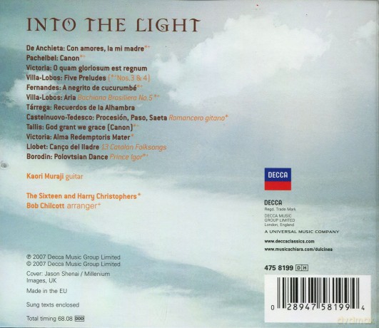 The Sixteen Featuring Kaori Muraji: Into The Light [CD]