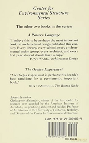 The Timeless Way of Building: 1 (Center for Environmental Structure Series) - Christopher Alexander [KSIĄŻKA]