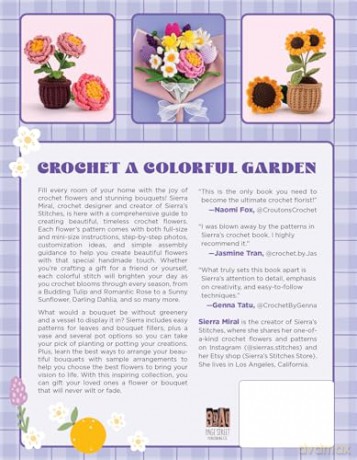 Crochet Flowers: 35 Patterns for Forever Florals and Cute Potted Plants - Sierra Miral [KSIĄŻKA]