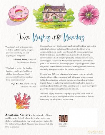 Ink and Watercolor: Learn to Create Quick, Stylized Sketch Paintings in 30 Days - Anastasia Kozlova [KSIĄŻKA]