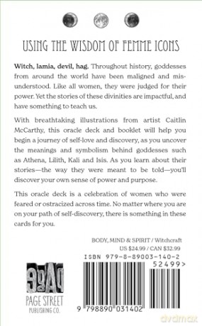 The Dark Goddesses Oracle Deck: Unleash Your Divine Femme Magic - Caitlin McCarthy [KSIĄŻKA]