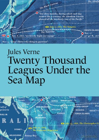 Jules Verne, Twenty Thousand Leagues Under the Sea Map (Literary Maps Series Series) - Martin Thelander [KSIĄŻKA]