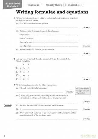 Revise OCR AS/A Level Chemistry Revision Workbook - for 2025, 2026 exams: Revision Workbook - Mark Grinsell [KSIĄŻKA]