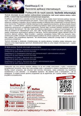 Kwalifikacja E.14. Część 3. Tworzenie aplikacji [KSIĄŻKA]