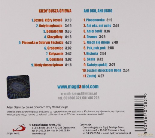 Magda Anioł - Kiedy dusza śpiewa, Ani oko,ani ucho [2CD]