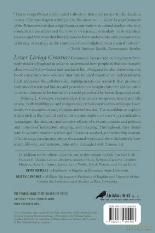 Lesser Living Creatures of the Renaissance: Volume 2, Concepts (Animalibus: Of Animals and Cultures) - Keith Botelho [KSIĄŻKA]