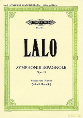 LALO - Sinfonia Espanola Op.21 para Violin y Piano (Menuhin) - LALO [KSIĄŻKA]