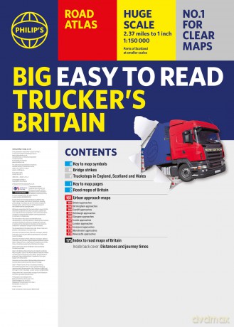 Philip's Big Easy to Read Trucker's Road Atlas Britain: Over 4,000 bridges mapped (A3 Spiral) (Philip's Road Atlases) - Philip's Maps [KSIĄŻKA]