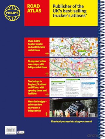 Philip's Big Easy to Read Trucker's Road Atlas Britain: Over 4,000 bridges mapped (A3 Spiral) (Philip's Road Atlases) - Philip's Maps [KSIĄŻKA]