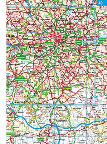 Philip's Compact Britain Road Atlas: (A5 Spiral) (Philip's Road Atlases) - Philip's Maps [KSIĄŻKA]