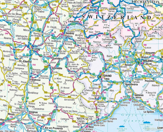 Philip's Europe Road Map: with high speed rail (Philip's Sheet Maps) - Philip's Maps [KSIĄŻKA]