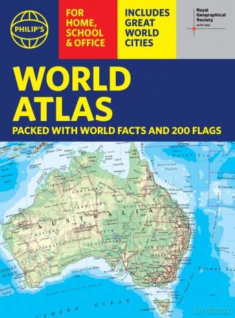 Philip's RGS World Atlas (A4): with Global Cities, Facts and Flags (Philip's World Atlas) - Philip's Maps [KSIĄŻKA]