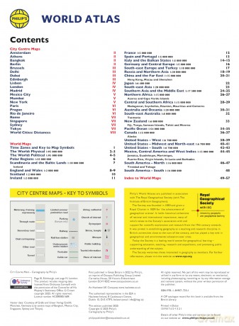 Philip's RGS World Atlas (A4): with Global Cities, Facts and Flags (Philip's World Atlas) - Philip's Maps [KSIĄŻKA]