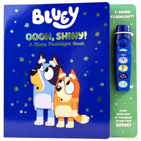 Bluey: Oooh, Shiny! A Bluey Flashlight Book Sound Book - PI Kids [KSIĄŻKA]