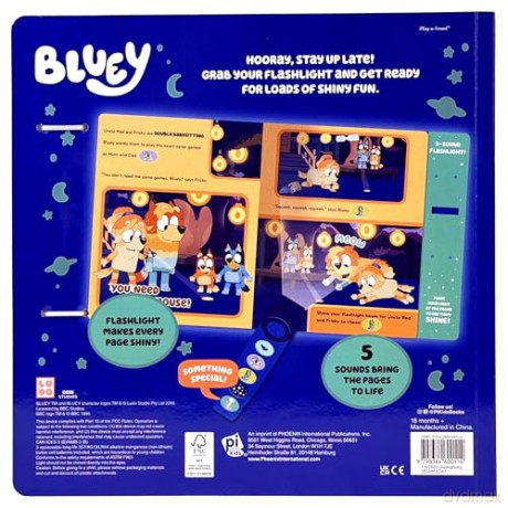 Bluey: Oooh, Shiny! A Bluey Flashlight Book Sound Book - PI Kids [KSIĄŻKA]