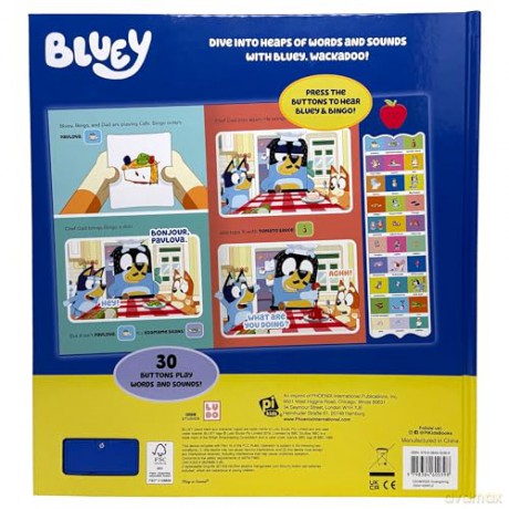 Bluey: Wackadoo! Bluey Words and Sounds Sound Book - PI Kids [KSIĄŻKA]