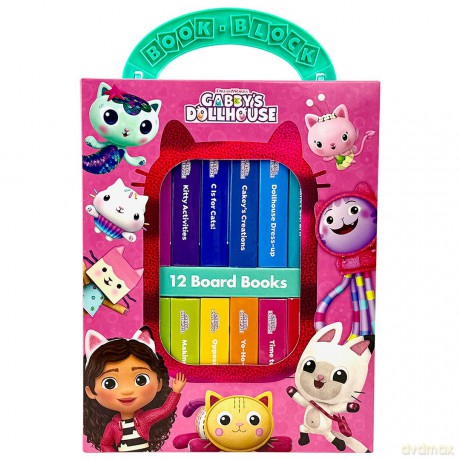 DreamWorks Gabby's Dollhouse 12 Board Books - PI Kids [KSIĄŻKA]