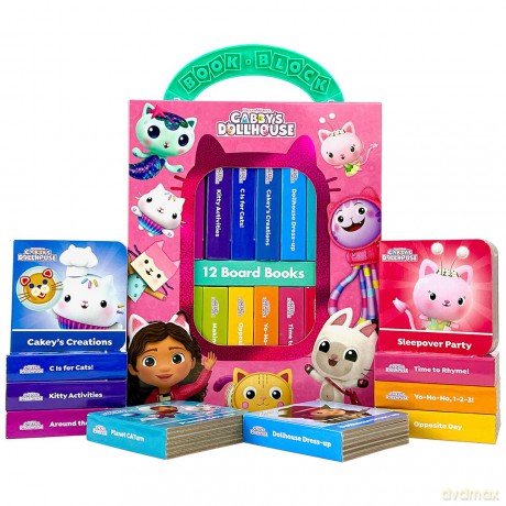 DreamWorks Gabby's Dollhouse 12 Board Books - PI Kids [KSIĄŻKA]