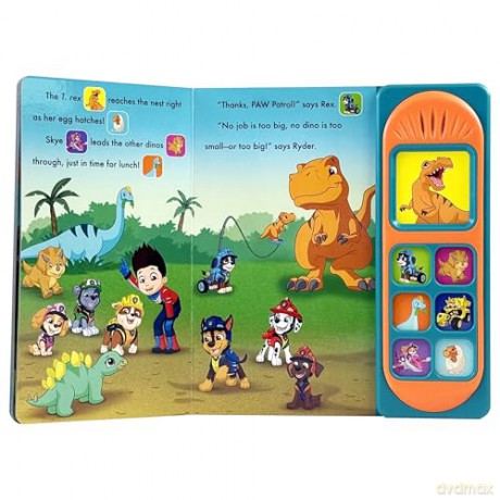 Nickelodeon PAW Patrol: Dinosaur Adventure! Sound Book - PI Kids [KSIĄŻKA]