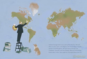 The Man who Loved Libraries: The Story of Andrew Carnegie - Andrew Larsen [KSIĄŻKA]