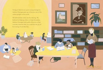 The Man who Loved Libraries: The Story of Andrew Carnegie - Andrew Larsen [KSIĄŻKA]