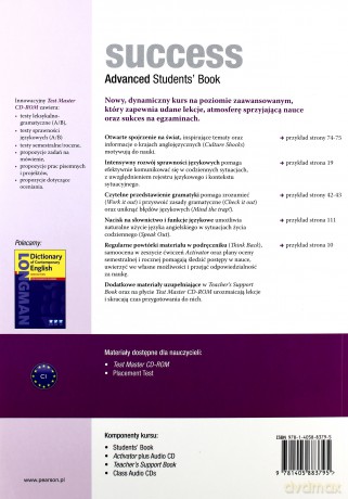 Matura Success Advanced SB CD Gratis LONGMAN [KSIĄŻKA]