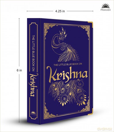 The Little Blue Book on Krishna (Deluxe Silk Hardbound) - Dr. Shubha Vilas [KSIĄŻKA]