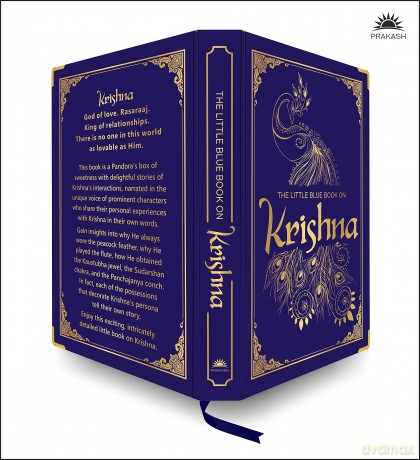 The Little Blue Book on Krishna (Deluxe Silk Hardbound) - Dr. Shubha Vilas [KSIĄŻKA]
