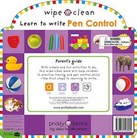 Wipe Clean: Pen Control (Wipe Clean Learning Books) - Roger Priddy [KSIĄŻKA]