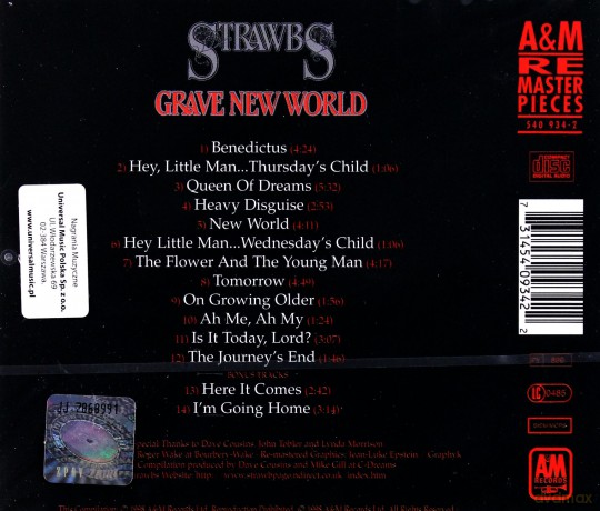 The Strawbs: Grave New World [CD]