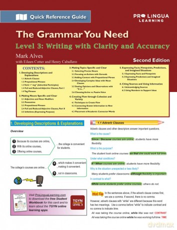 Writing with Clarity and Accuracy: The Grammar You Need, Level 3 - Mark Alves [KSIĄŻKA]