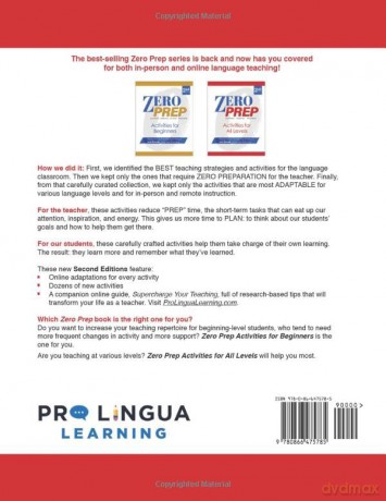 Zero Prep Activities for All Levels: Ready-to-Go Activities for In-Person and Remote Language Teaching - Laurel Pollard [KSIĄŻKA]