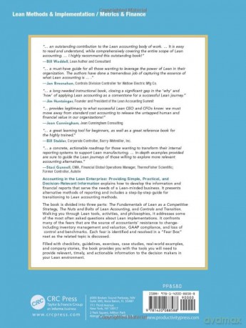 Accounting in the Lean Enterprise: Providing Simple, Practical, and Decision-Relevant Information - Frances Kennedy [KSIĄŻKA]
