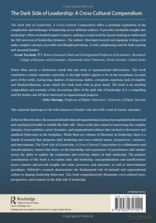The Dark Side of Leadership: A Cross-Cultural Compendium: With Lessons for Leaders - Adebukola Oyewunmi [KSIĄŻKA]