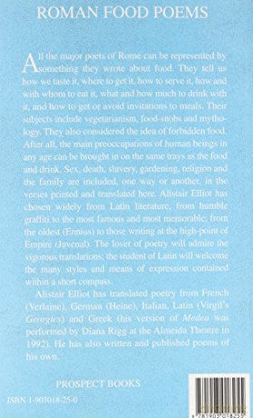 Roman Food Poems - Alistair Elliot [KSIĄŻKA]