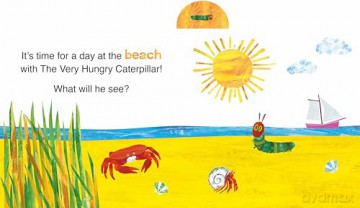 A Day at the Beach with The Very Hungry Caterpillar: Tabbed Board Book - Eric Carle [KSIĄŻKA]