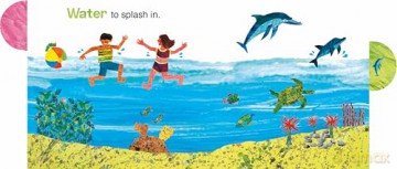 A Day at the Beach with The Very Hungry Caterpillar: Tabbed Board Book - Eric Carle [KSIĄŻKA]
