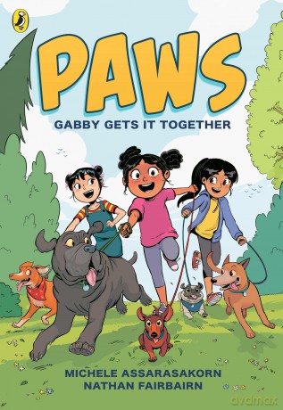 PAWS: Gabby Gets it Together: An adorable graphic novel series about friendship and pets perfect for fans of The Baby-Sitters Club (PAWS, 1) - Nathan Fairbairn [KSIĄŻKA]
