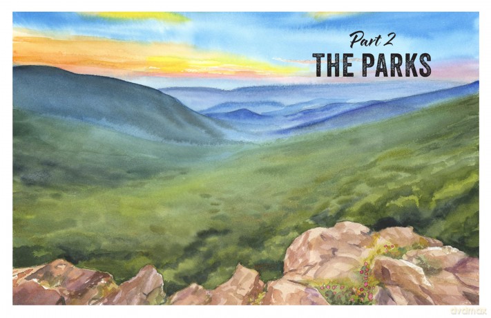 Paint the National Parks: A Watercolor Journey - Includes traceable templates and video tutorials - Emily Olson [KSIĄŻKA]