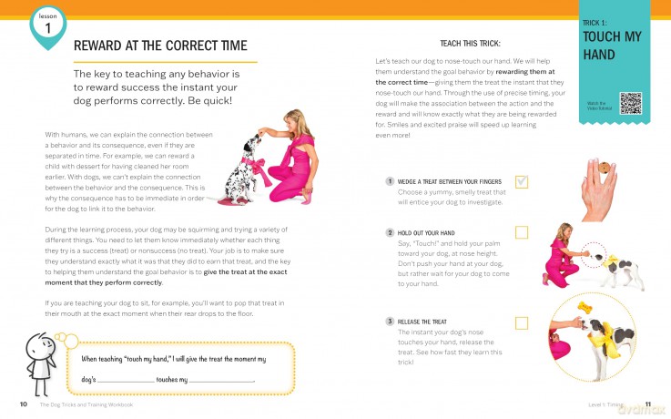 The Dog Tricks and Training Workbook, Revised and Expanded: A Step-by-Step Interactive Curriculum to Engage, Challenge, and Bond with Your Dog - Kyra Sundance [KSIĄŻKA]
