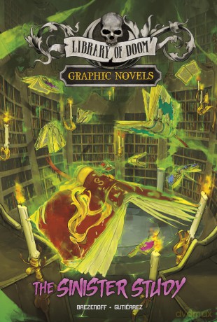 The Sinister Study: A Graphic Novel (Library of Doom Graphic Novels) - Steve Brezenoff [KSIĄŻKA]