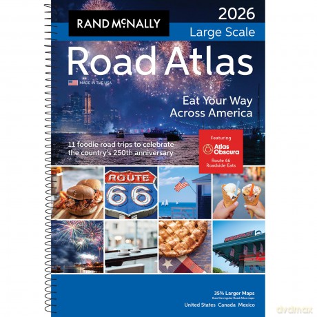 2026 Large Scale Road Atlas (Large Print): Lsra (Rand McNally Large Scale Road Atlas USA) - Rand McNally [KSIĄŻKA]