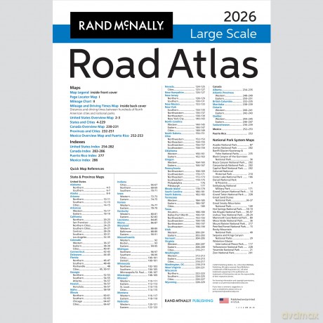 2026 Large Scale Road Atlas (Large Print): Lsra (Rand McNally Large Scale Road Atlas USA) - Rand McNally [KSIĄŻKA]